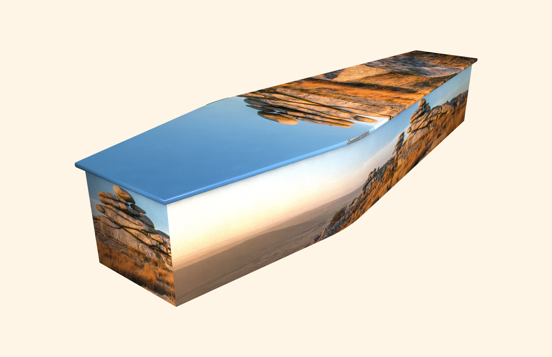 Cheesewring design on a traditional coffin